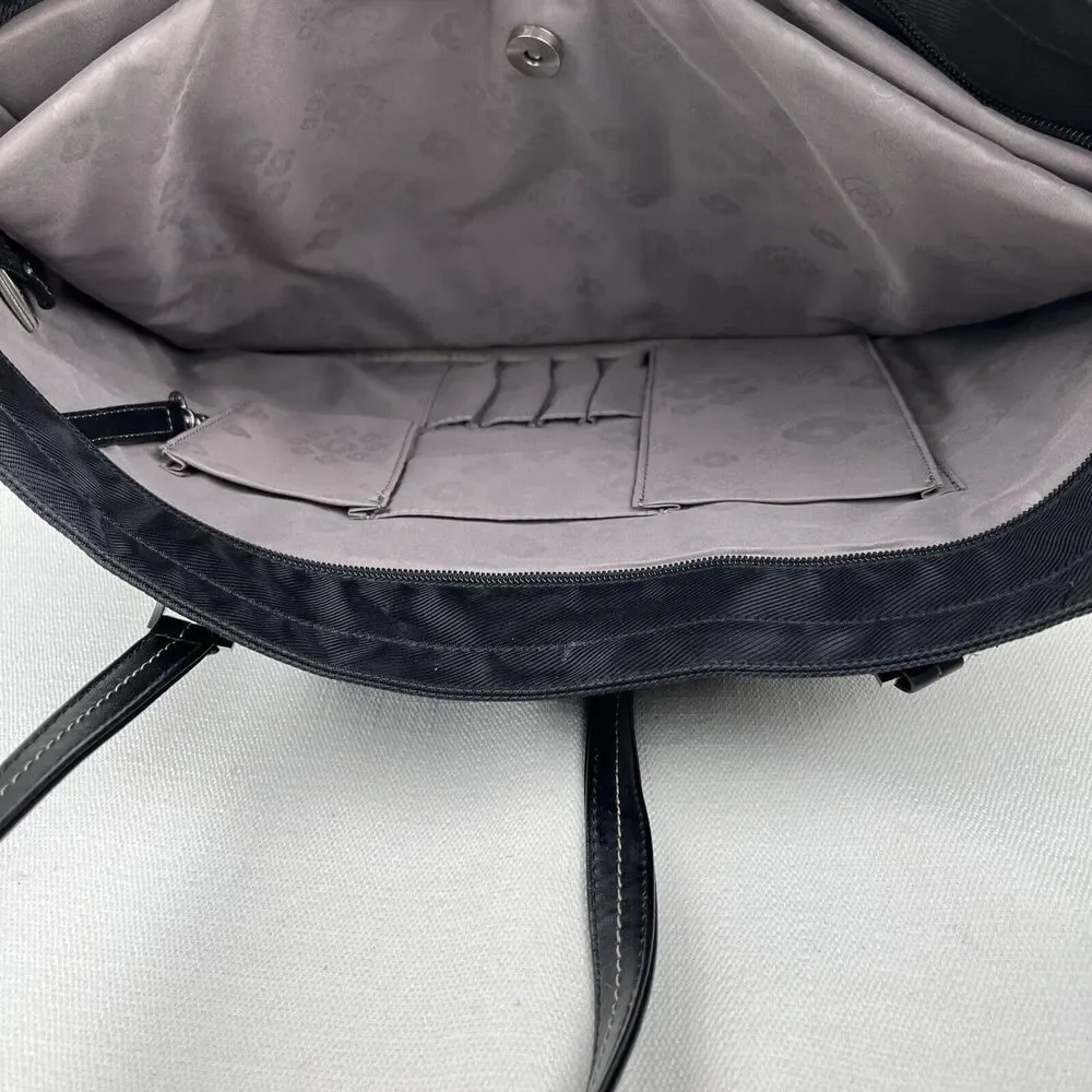 Samsonite Laptop‎ Bag Padded Tote Purse Carry-On Black Top Handles- Read